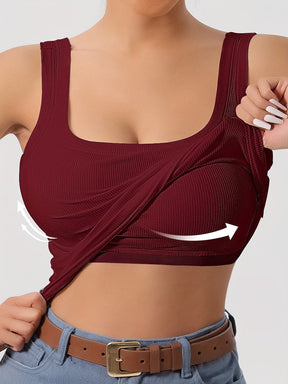Blusinha com Sutiã Embutido e Alça Ajustável