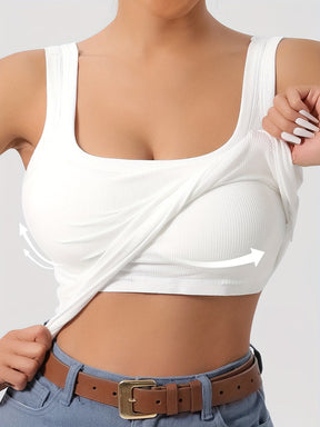 Blusinha com Sutiã Embutido e Alça Ajustável