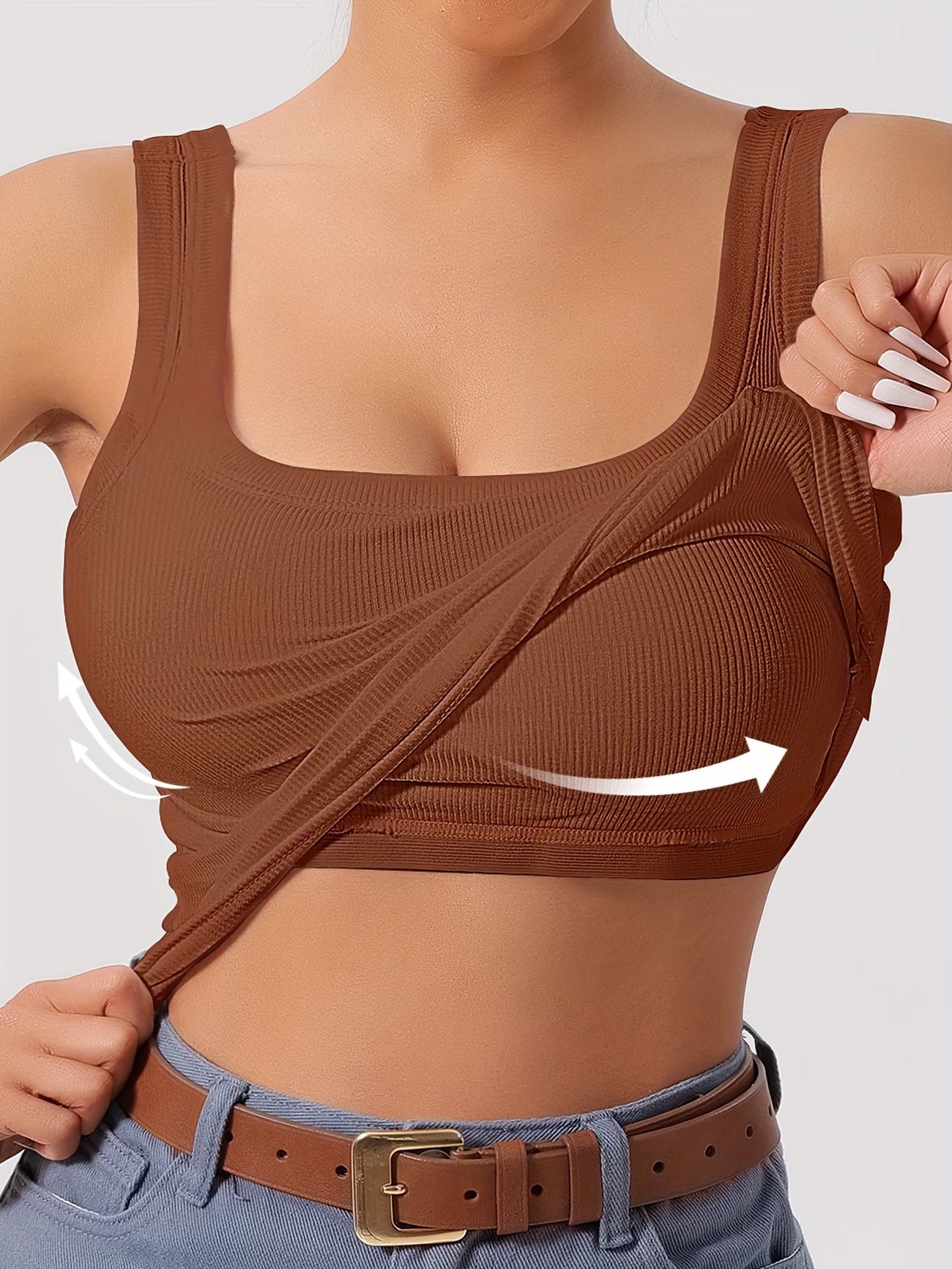 Blusinha com Sutiã Embutido e Alça Ajustável
